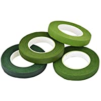 Outgeek 4 Rollos De Cinta Floral Cinta De Envoltura De Tallo Sellado De Cinta De Fabricación De Flor De Papel para…